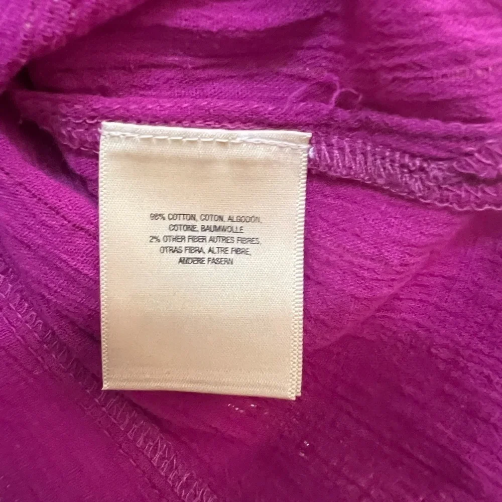 Anthropologie Maeve Fuchsia Batavia Sleeveless Metallic Top